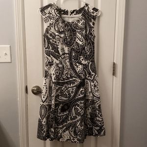 INC International Concepts black and white sleeveless dress
